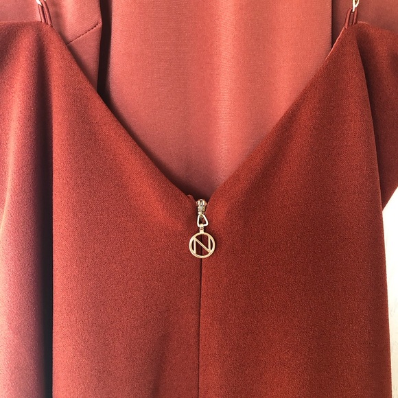 Nookie Lexi Chain Gown Rust Large - Picture 11 of 15